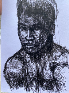 Ink Studies. Cassius Clay